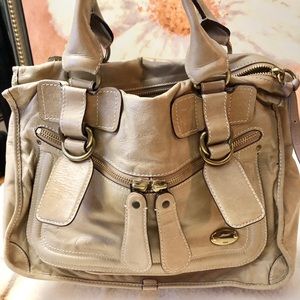 Chloe Beige Leather Handbag